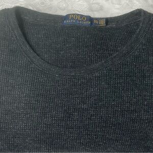 Polo Ralph Lauren Shirt Mens Size XXL TTG Long Sleeve Crew Pony Pullover Grey